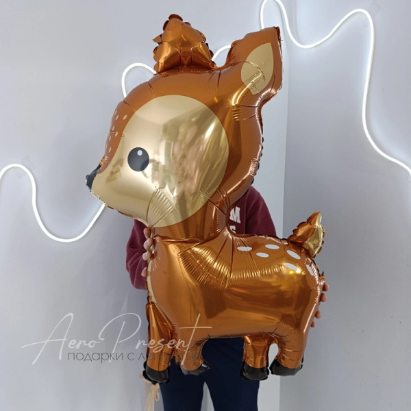 Оленёнок, фольгированный шар