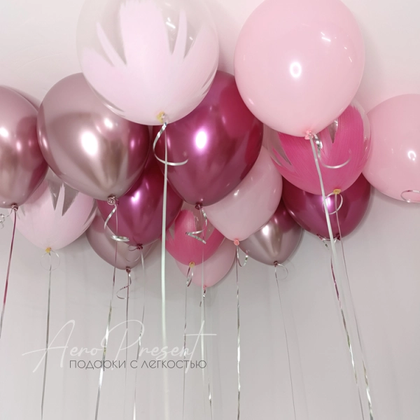 Микс шаров "Розовый шарм"