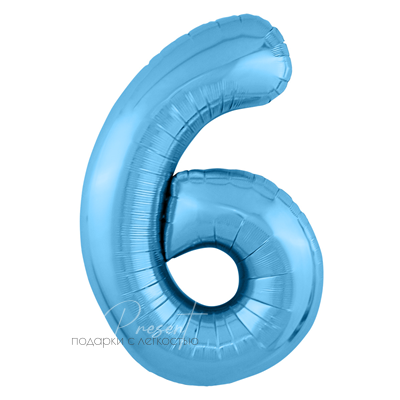 Фольгированная цифра "Морозная свежесть", 6
