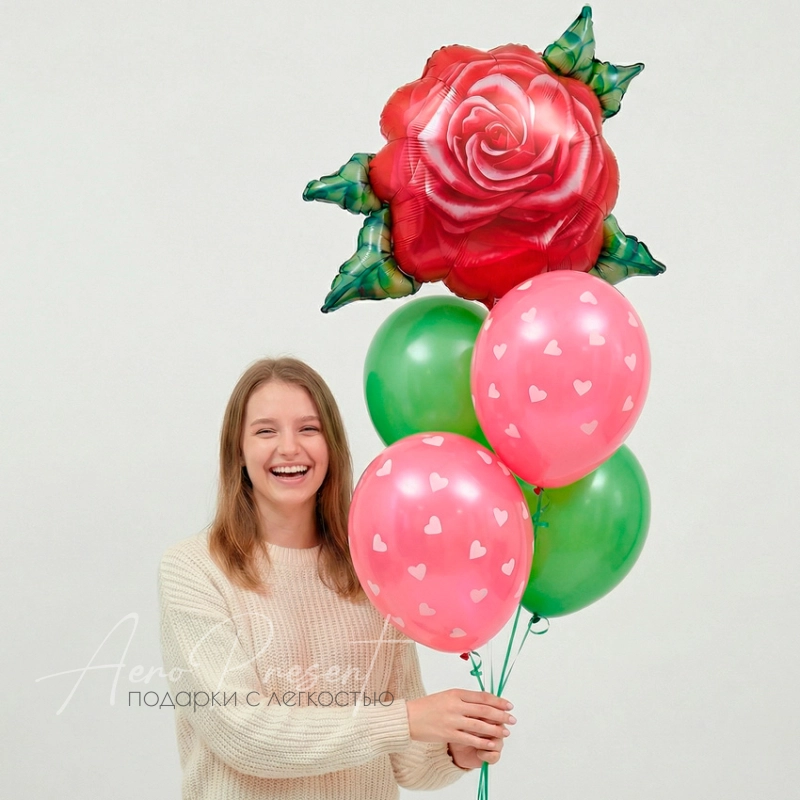 Набор воздушных шаров "Лепестки любви"
