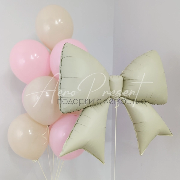 "Нежный бант", набор шаров