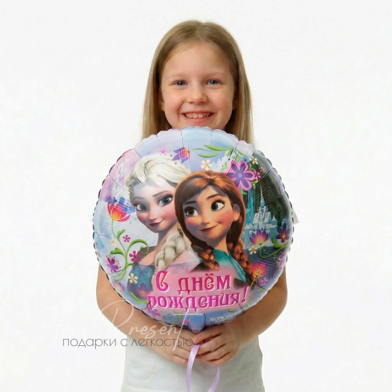 Холодное сердце, С Днём Рождения, фольгированный шар