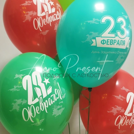 Шары "С днем защитника Отечества"