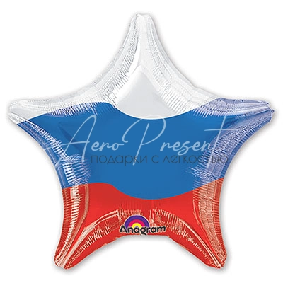 Флаг России звезда 45 см