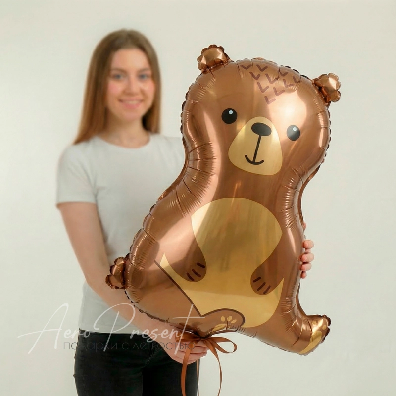 Медвежонок, фольгированный шар