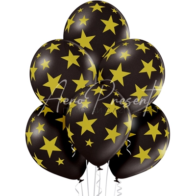 Черные со звездами