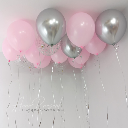 Набор шаров "Розовое сияние"
