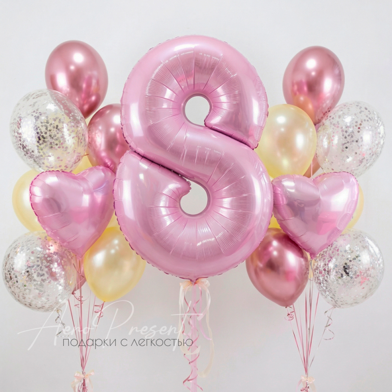 Поздравление в розовом