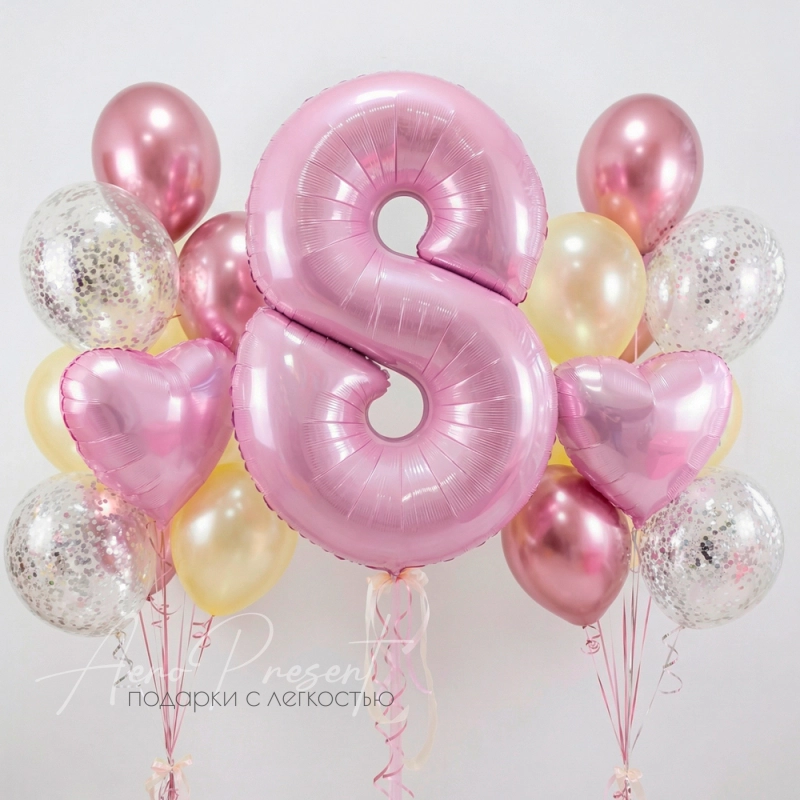 Поздравление в розовом