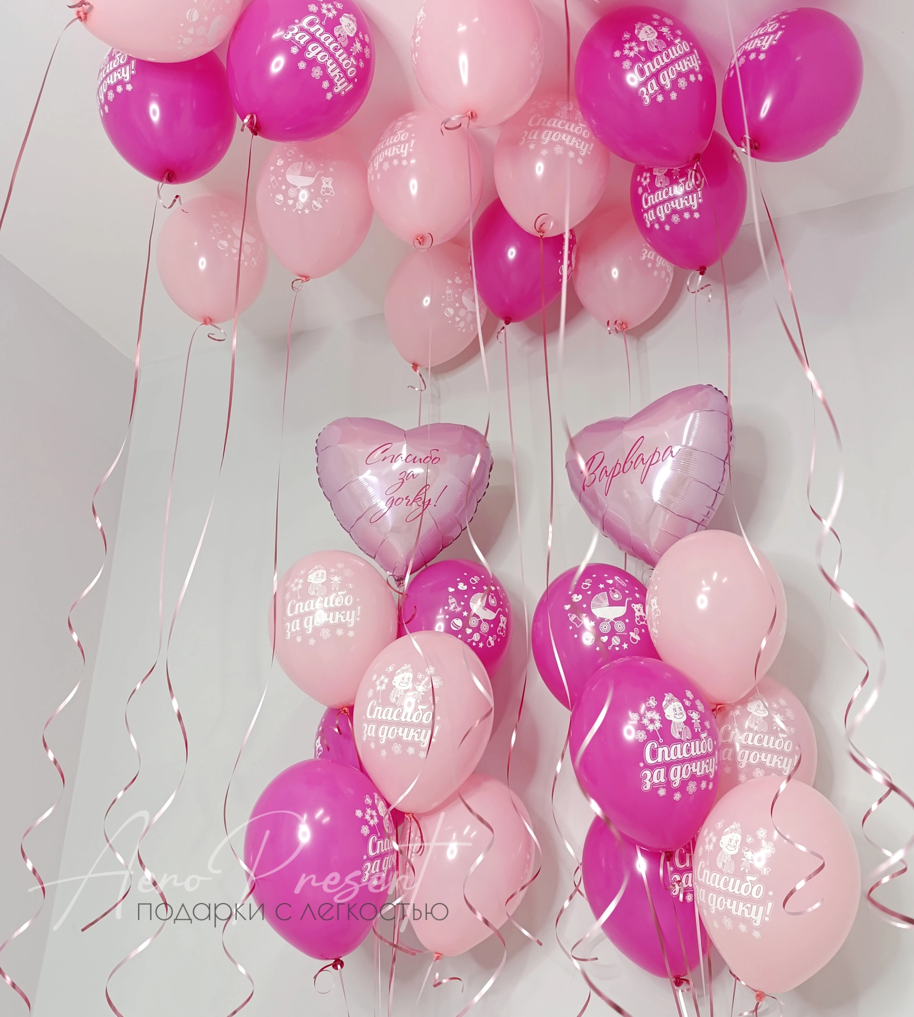 Оформление комнаты новорожденной девочке "Классика"