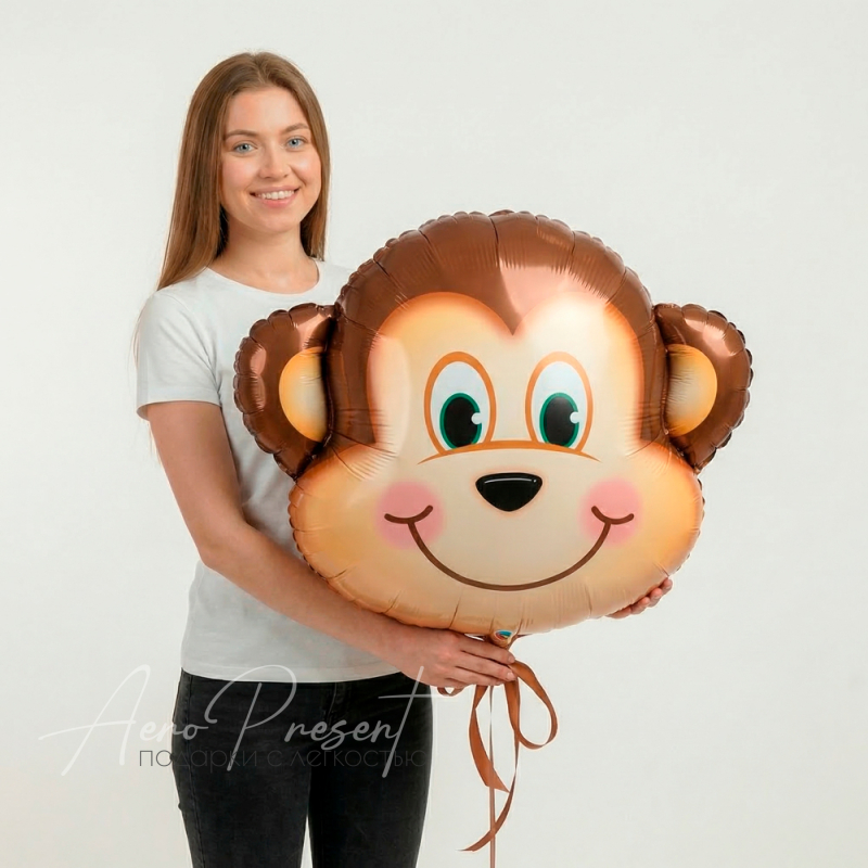 Обезьянка, фольгированный шар