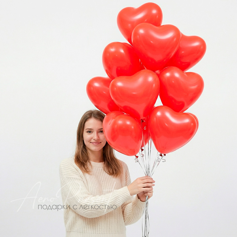 Воздушные шары - сердца