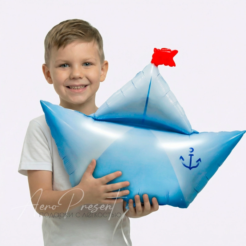 Фольгированный шар Фигура, Бумажный кораблик