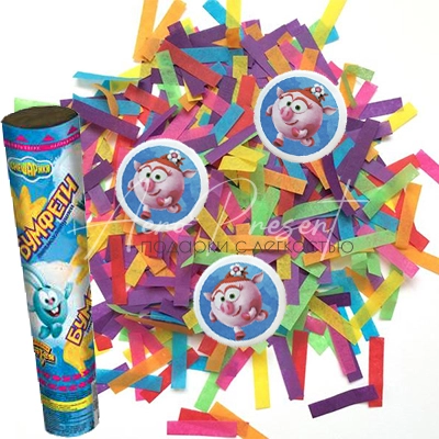 Хлопушка Смешарики Акварель 30см пневмо