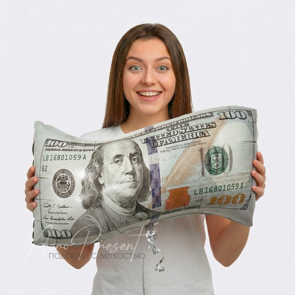 Фольгированный шар Фигура, Доллары