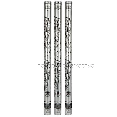 Хлопушка Бумфети 80см фольг конф серебро