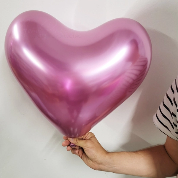 Розовое сердце, хром