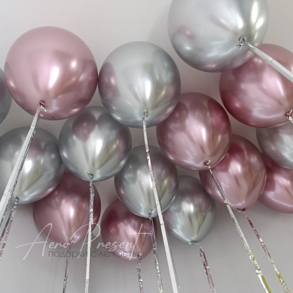 Набор шаров "Нежный блеск"