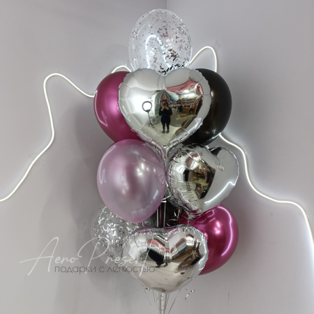 Черно-Розовый сет