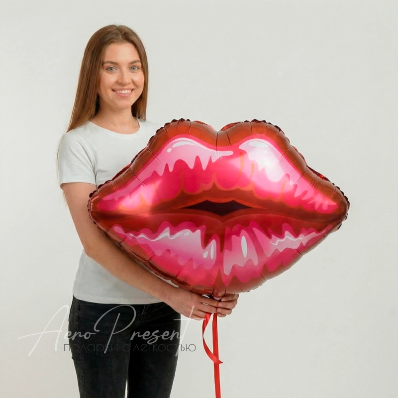 Фольгированный шар "Губы"
