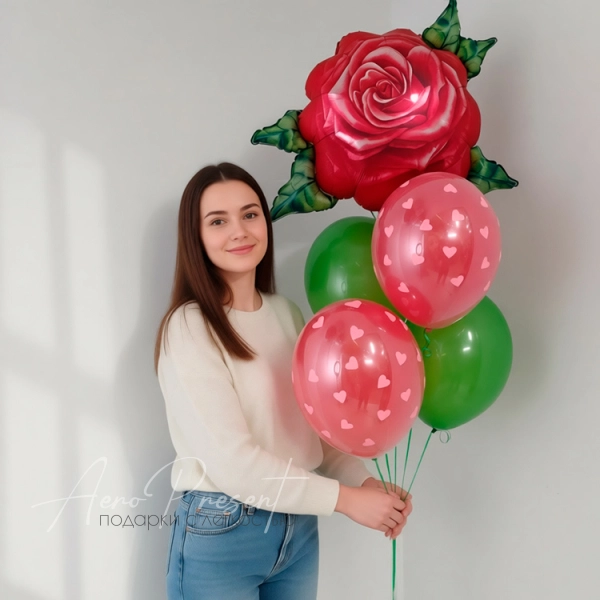 Набор воздушных шаров "Лепестки любви"