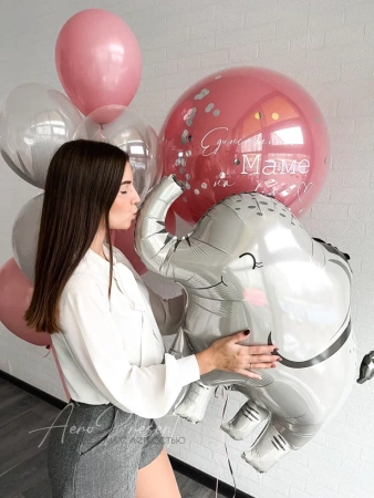 Композиция "Милый слоник в подарок маме"