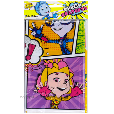 Скатерть п/э Фиксики Комиксы 130х180см