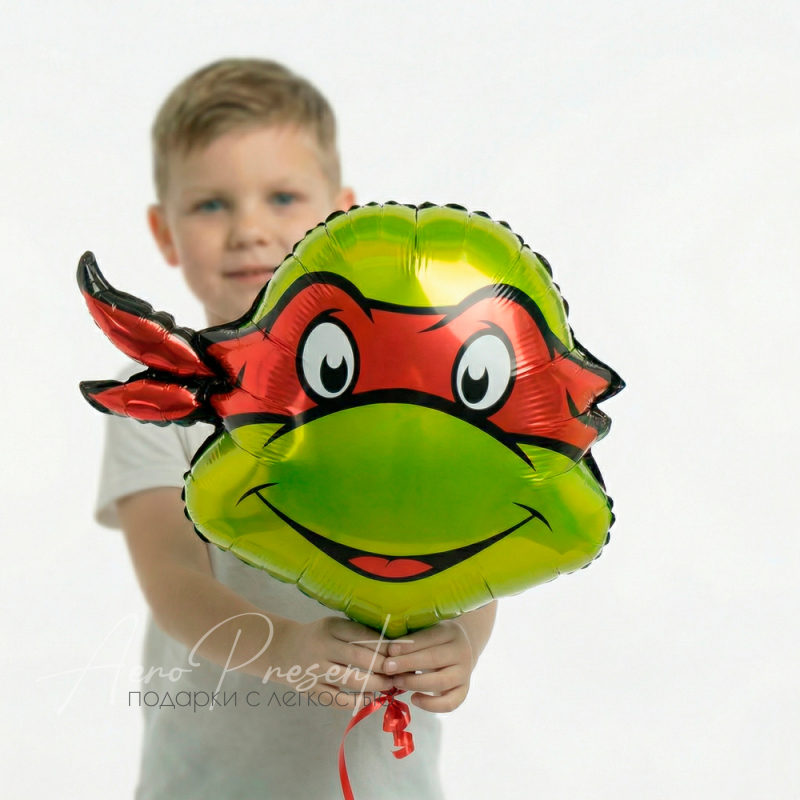 Черепашка "Красная маска", фольгированный шар