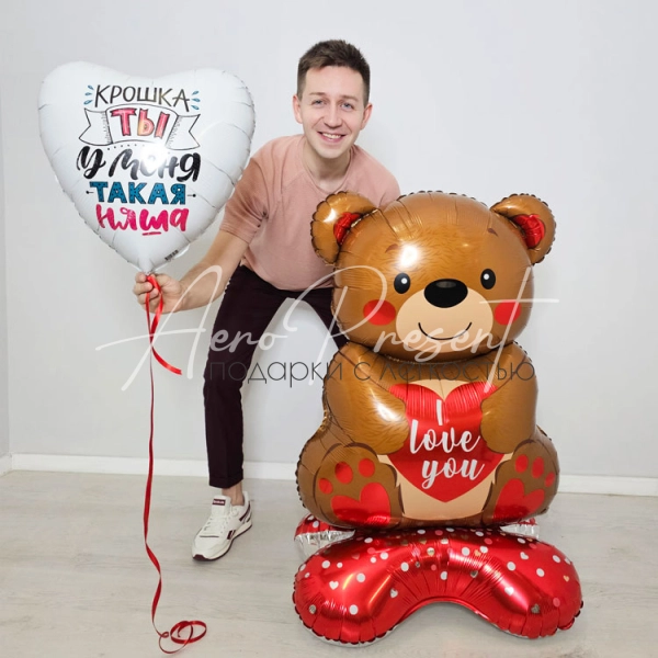 Набор шаров "Крошка, ты у меня такая няша"