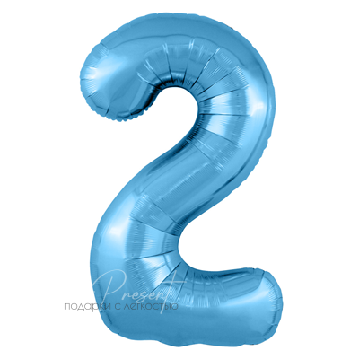 Фольгированная цифра "Морозная свежесть", 2