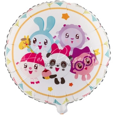 Малышарики Флажки, фольгированный шар