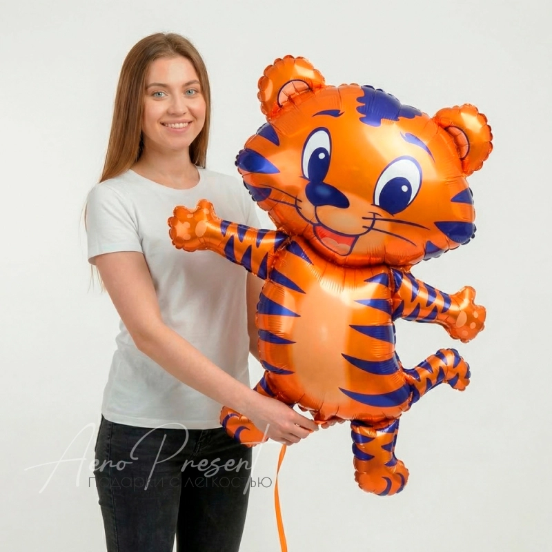 Тигрёнок, фольгированный шар
