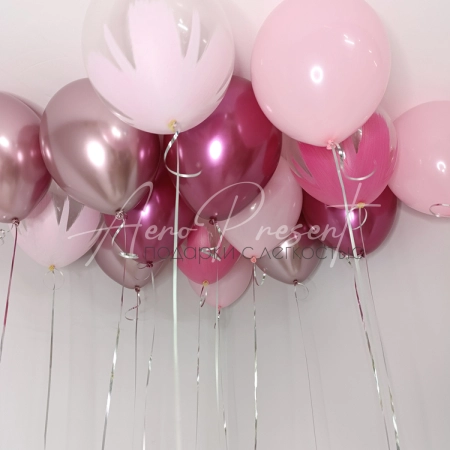 Микс шаров "Розовый шарм"