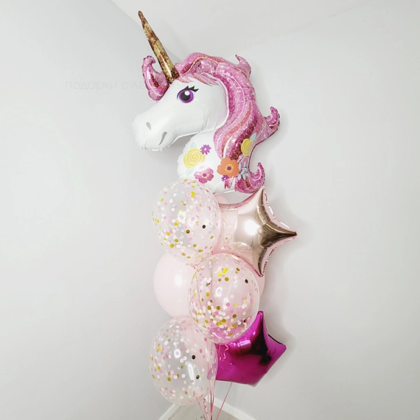 Букет Сказочный розовый единорог