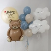 Комплект шаров на выписку "Мишка и облачка"