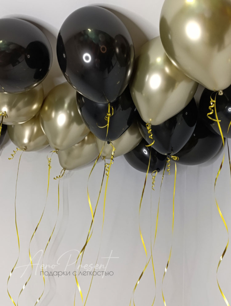 Микс "Черно-Золотой хром"