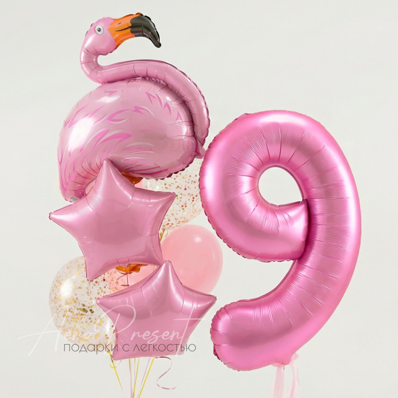 Цифра и фламинго