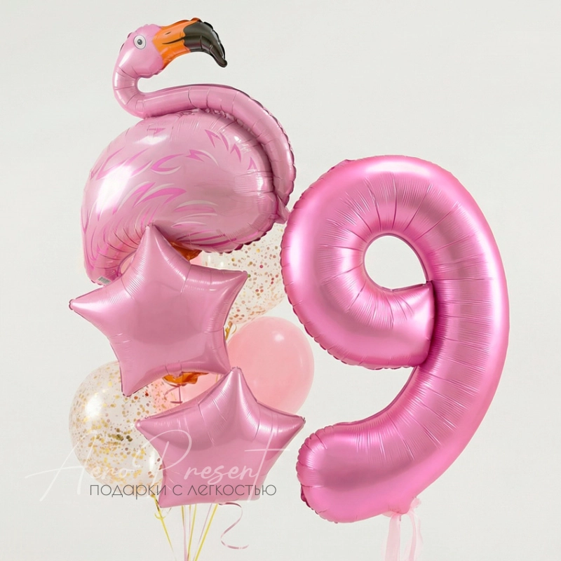 Цифра и фламинго