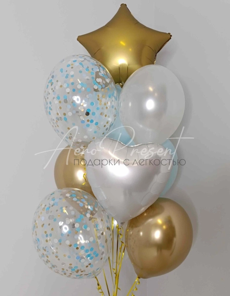 Набор "Традиции" золотисто-голубой