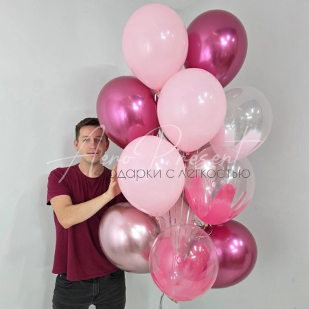 Микс шаров "Розовый шарм"