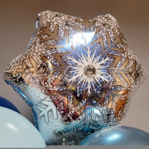 Фольгированная снежинка