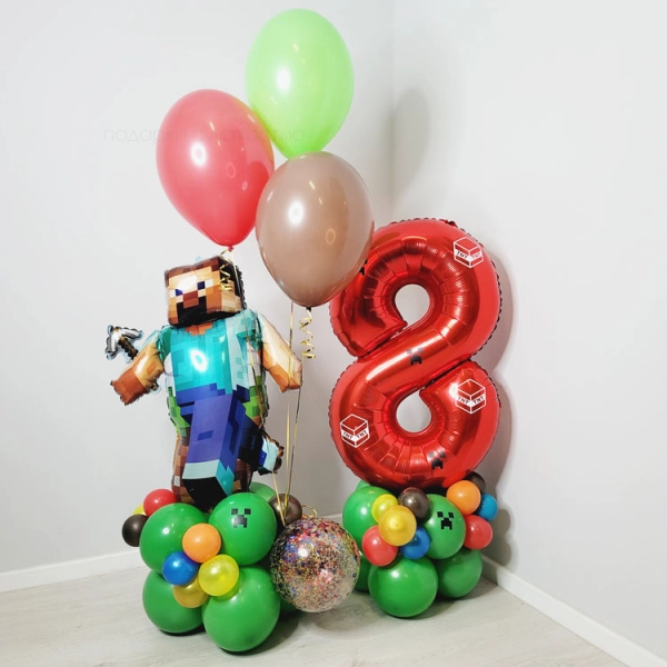 Набор с цифрой "Майнкрафт"