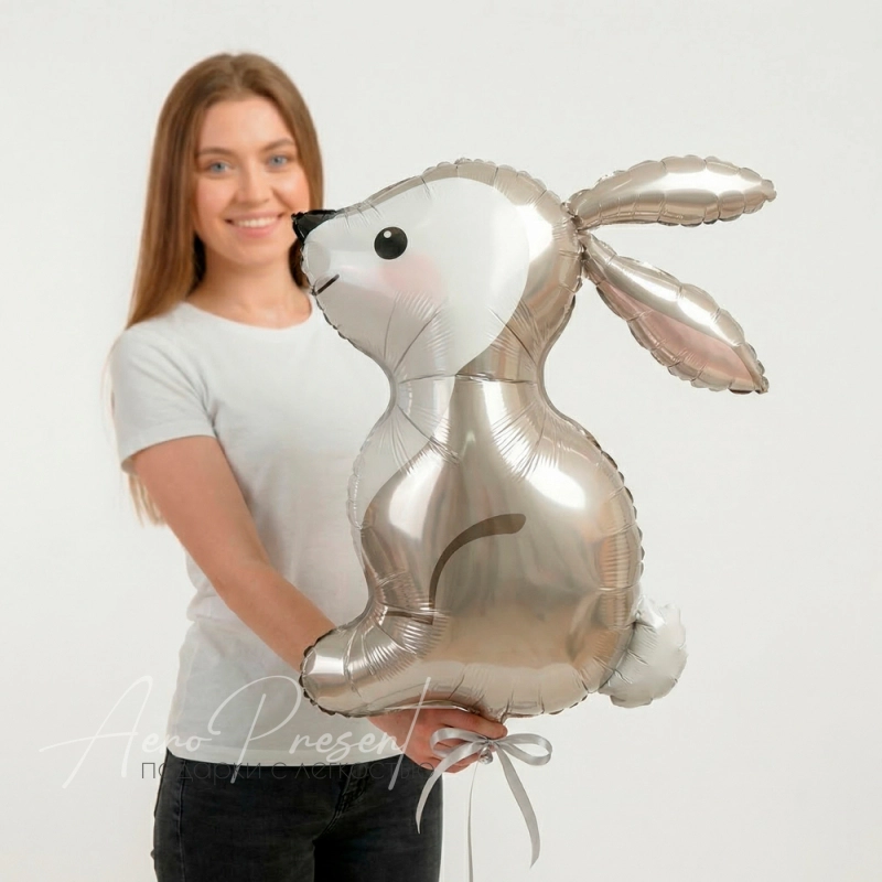 Зайчик, фольгированный шар