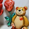 Набор "Влюбленный мишка и гигантская роза"