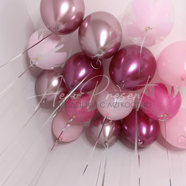 Микс шаров "Розовый шарм"