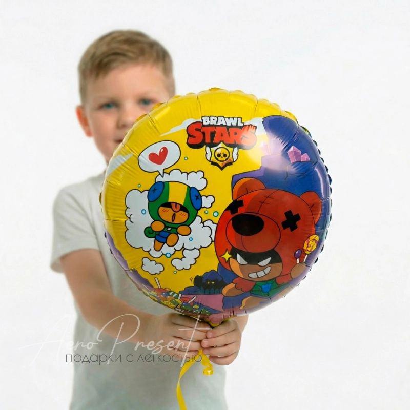 Brawl Stars "Леон и Нита", фольгированный шар