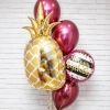 Золотой ананас, фольгированный шар