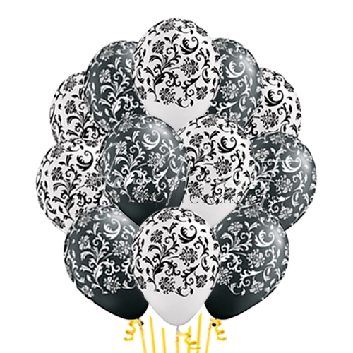 Черно Жемчужные узоры