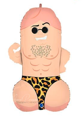 Фольгированный шар Фигура, Мистер Пи-Пи Леопард