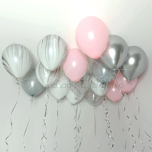 Микс "Розово-Серебристый